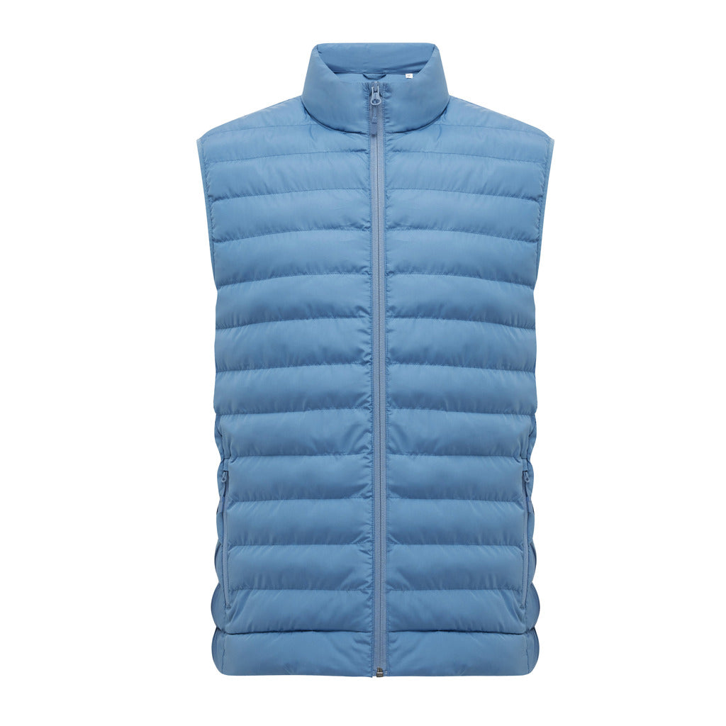IQONIQ Meru Herren Bodywarmer aus recyceltem Polyester – moon blue