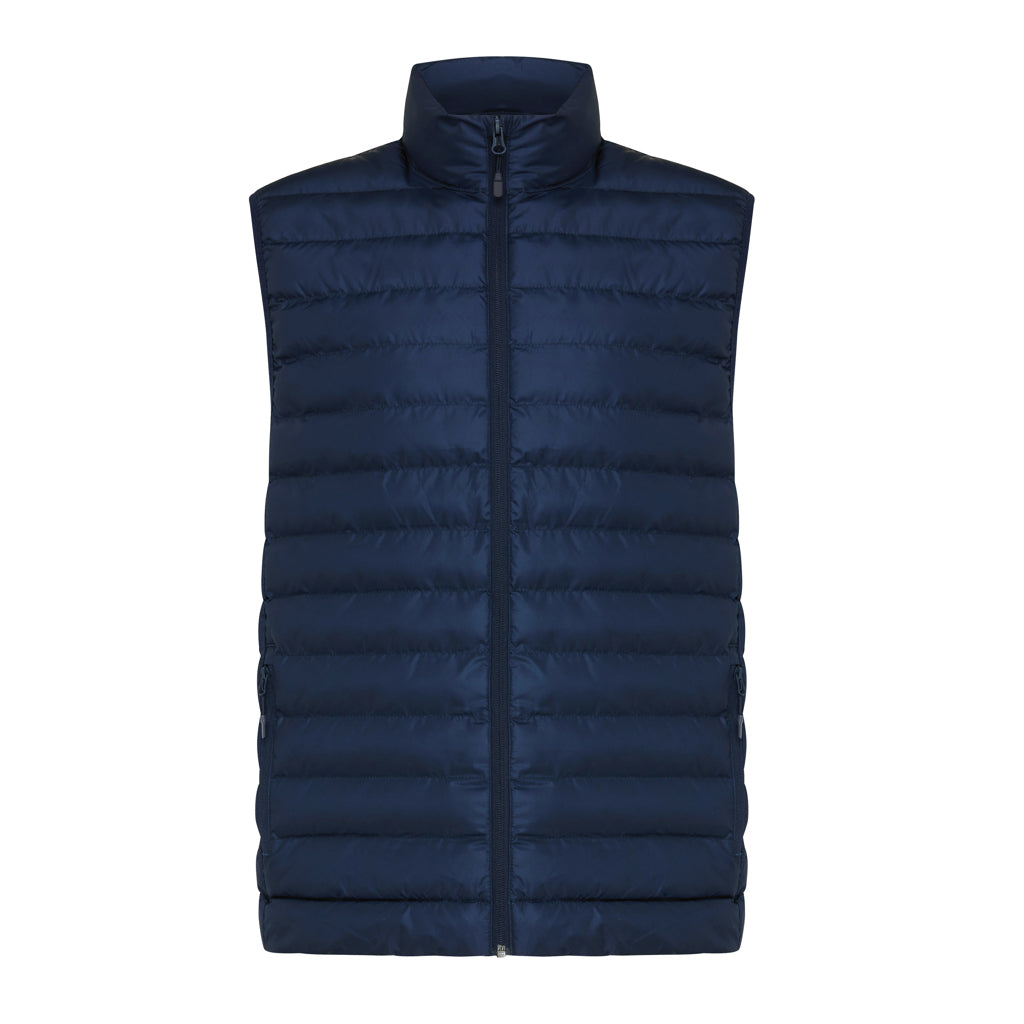 IQONIQ Meru Herren Bodywarmer aus recyceltem Polyester – navy blau