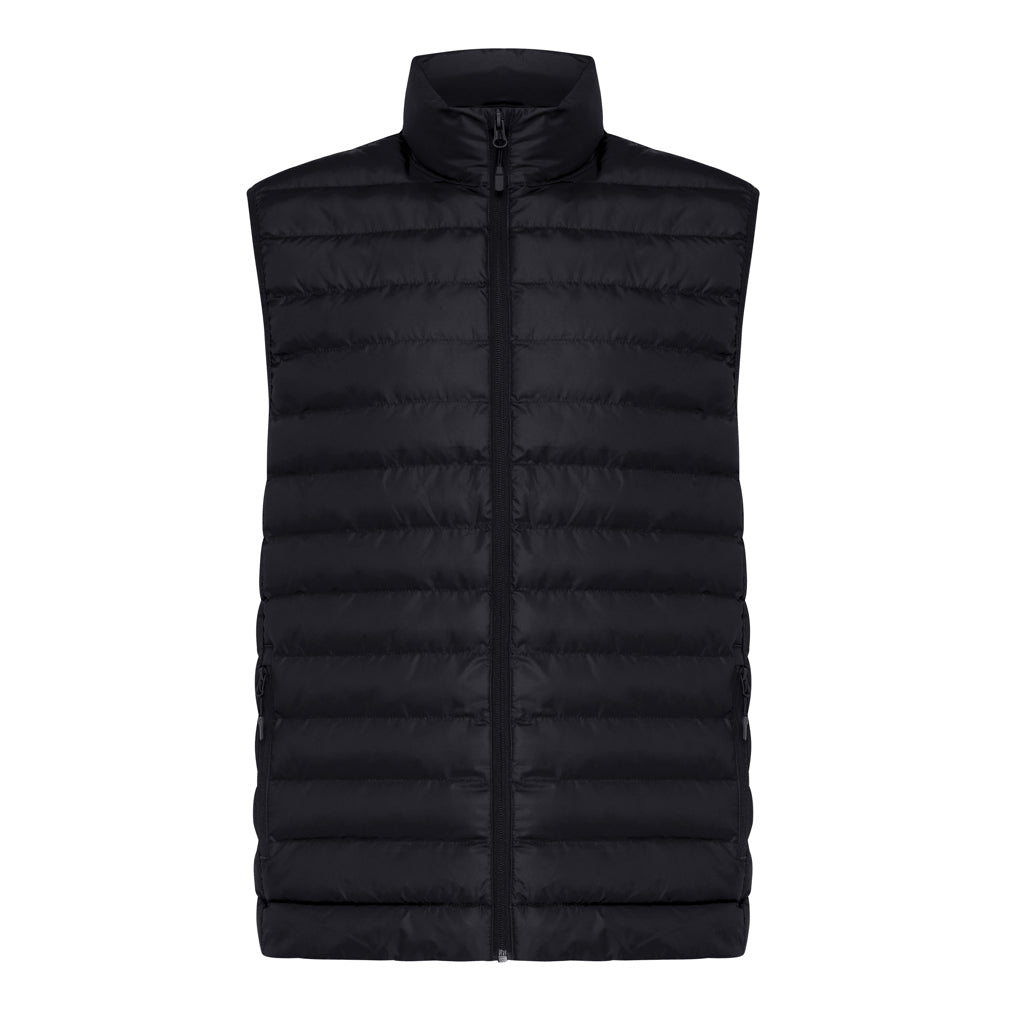 IQONIQ Meru Herren Bodywarmer aus recyceltem Polyester – schwarz