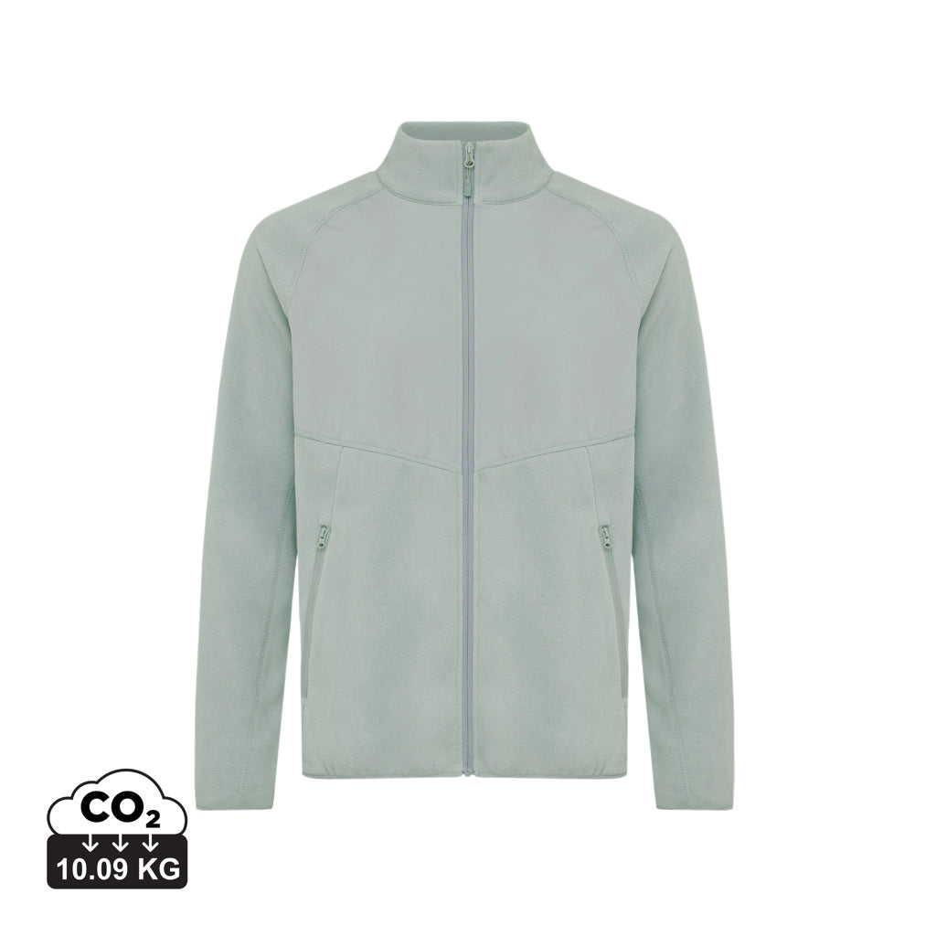 IQONIQ Talung Mikrofleece Jacke aus recyceltem Polyester – Iceberg green