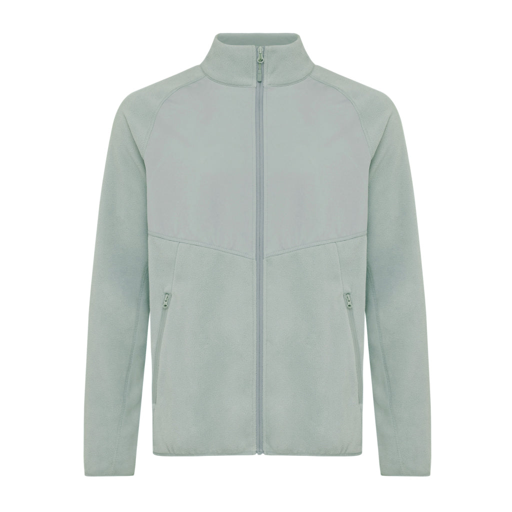 IQONIQ Talung Mikrofleece Jacke aus recyceltem Polyester – Iceberg green