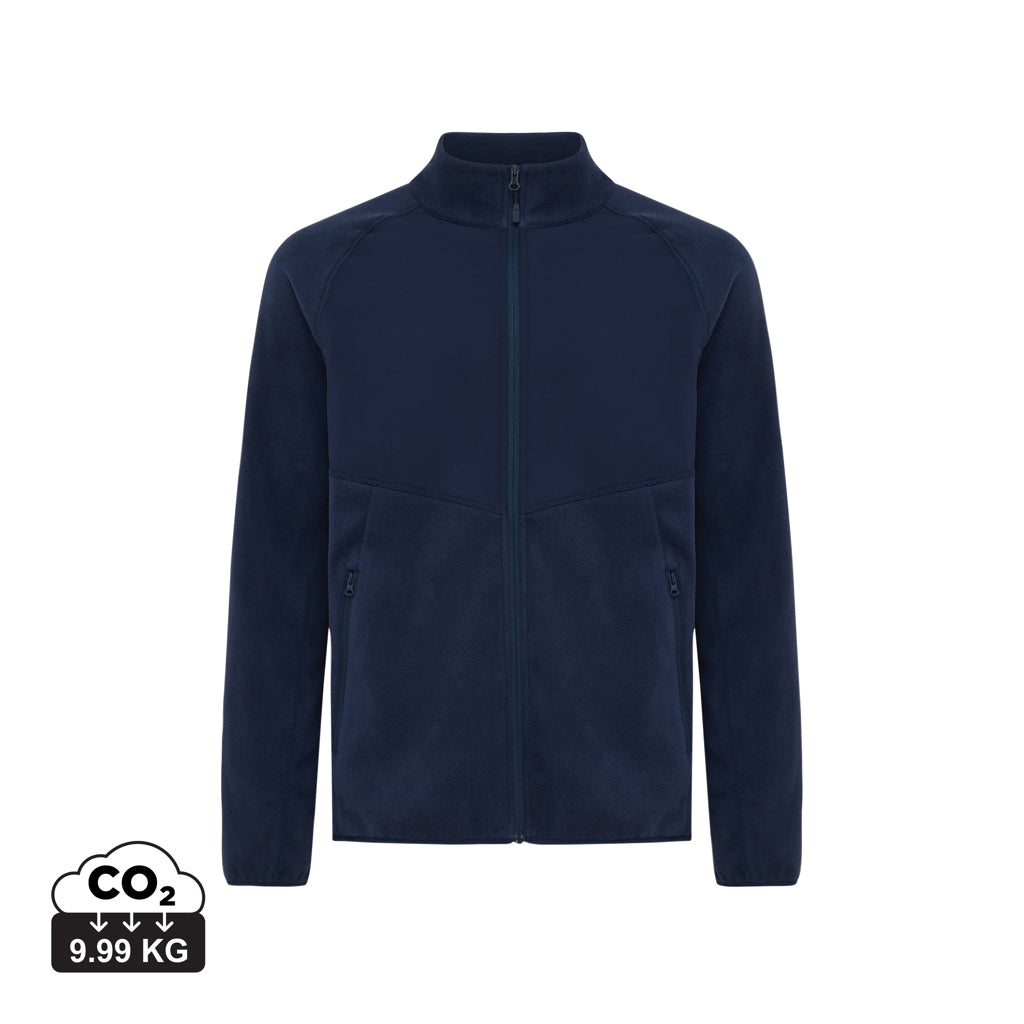 IQONIQ Talung Mikrofleece Jacke aus recyceltem Polyester – navy blau