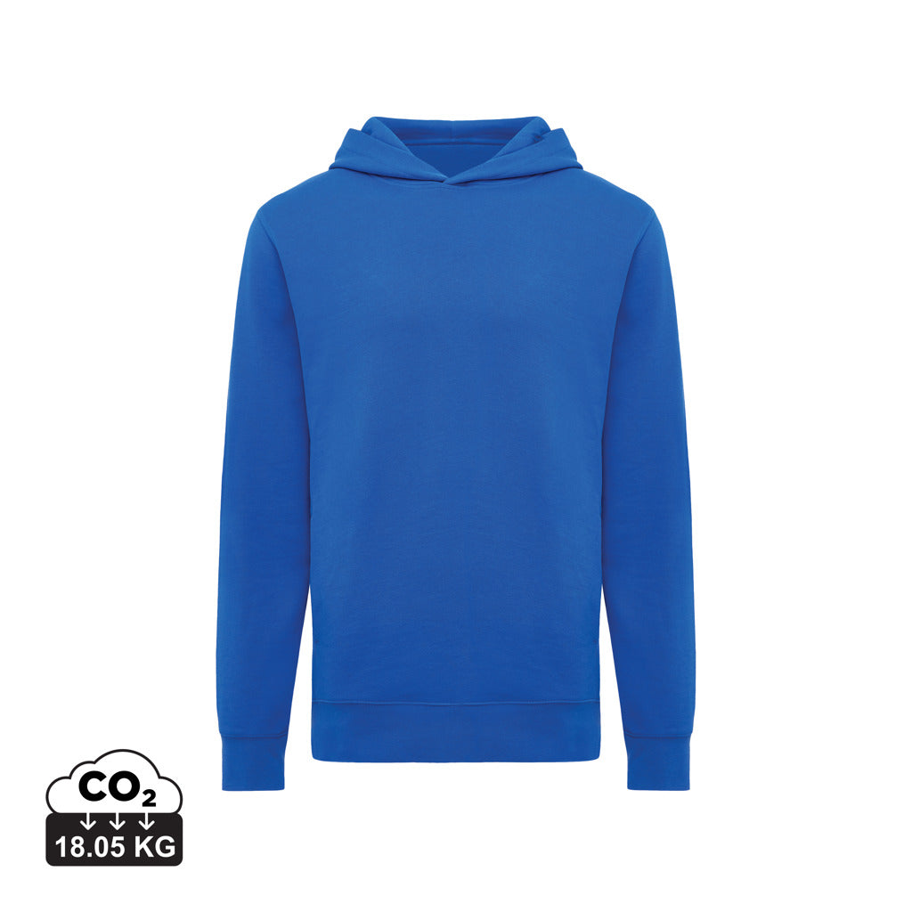 IQONIQ Yengo Hoodie mit Seitentaschen aus rec. Baumwolle – Königsblau