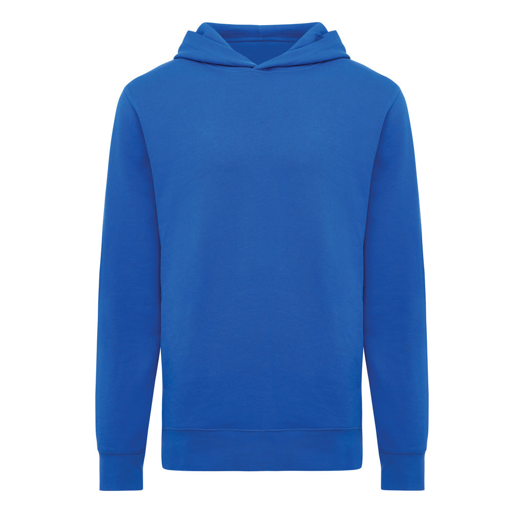 IQONIQ Yengo Hoodie mit Seitentaschen aus rec. Baumwolle – Königsblau