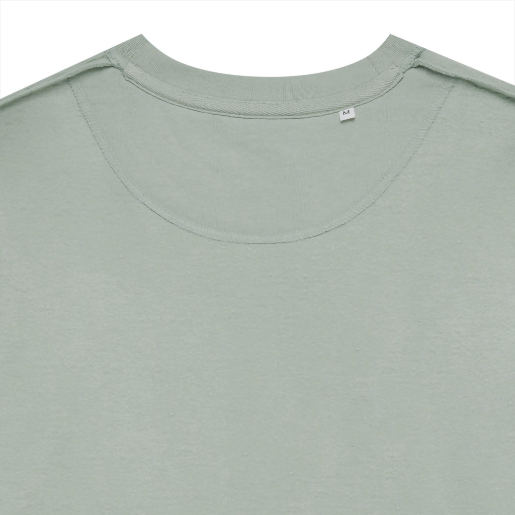IQONIQ Zion Rundhals-Sweater aus recycelter Baumwolle – Iceberg green