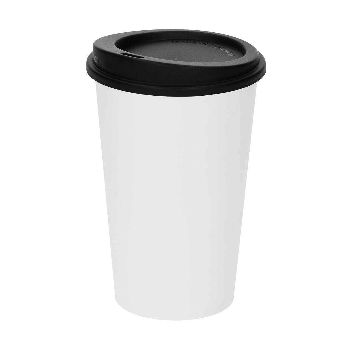 Kaffeebecher „ToGo“, 0,3 l – Weiß / Schwarz