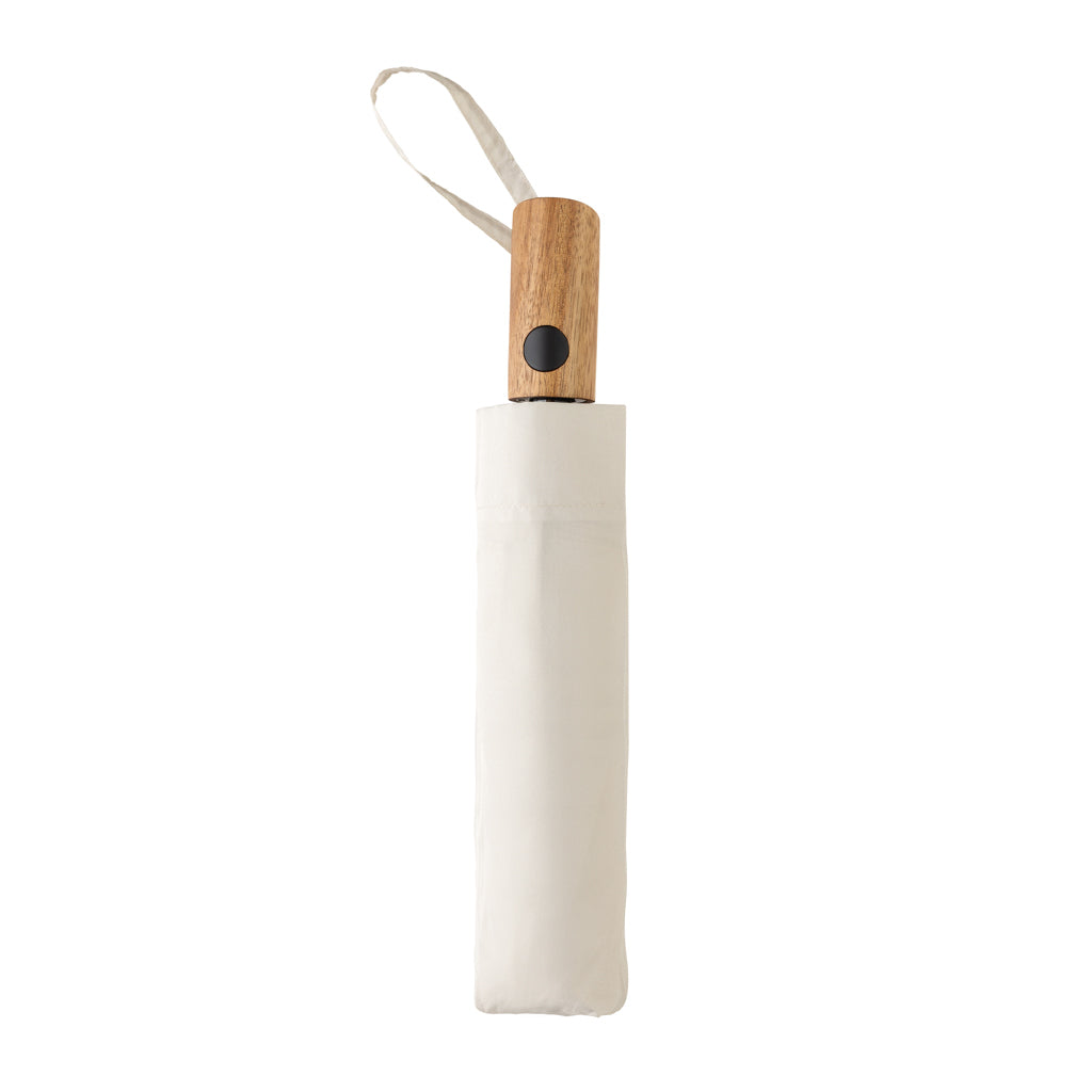 Kaycey 21“ Auto-Open Mini-Regenschirm aus AWARE™ rPET – beige