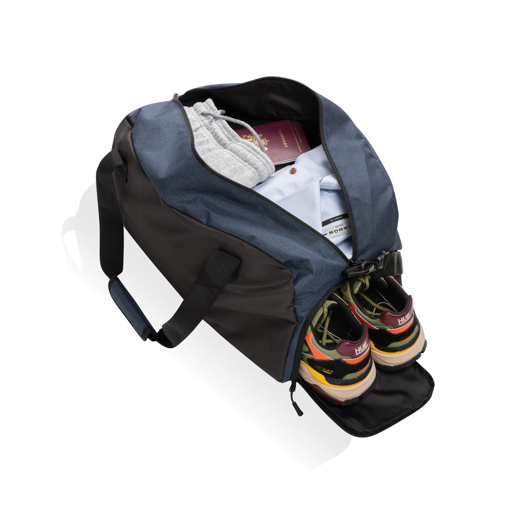 Kazu AWARE™ RPET Weekend-Duffel-Bag – blau