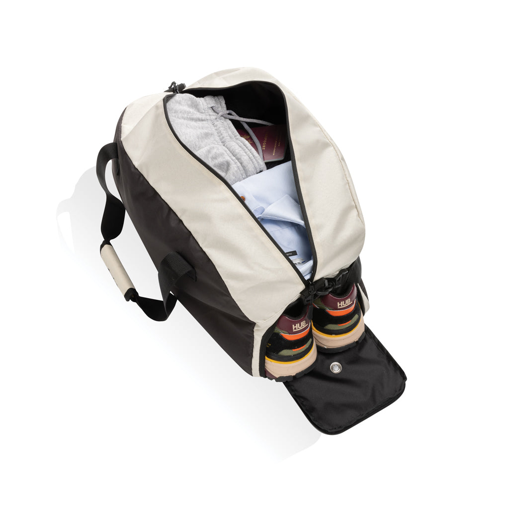 Kazu AWARE™ RPET Weekend-Duffel-Bag – off white