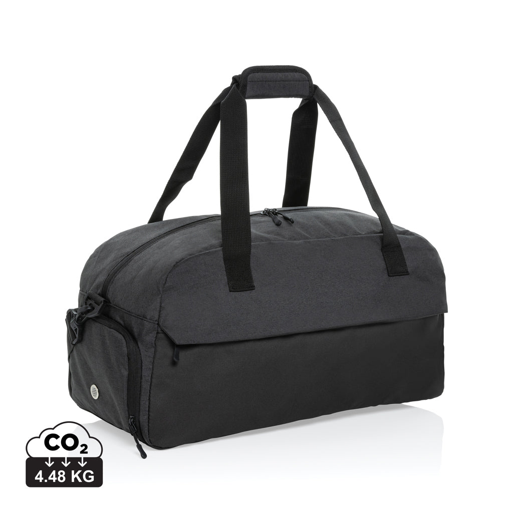 Kazu AWARE™ RPET Weekend-Duffel-Bag – schwarz