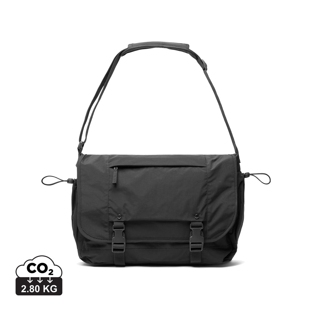 KENTO URBAN 15,6" Messenger aus RCS recyceltem Nylon – schwarz
