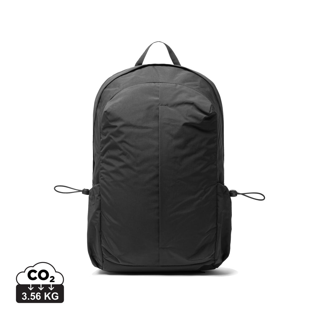 KENTO URBAN 15,6" Rucksack aus RCS recyceltem Nylon – schwarz