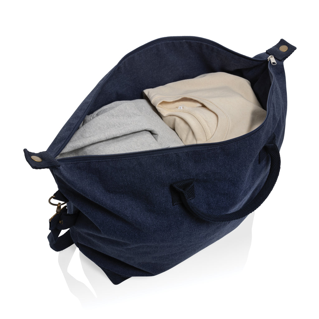 Kezar AWARE™ 500g/m² Wochenendtasche aus recyceltem Canvas – navy blau