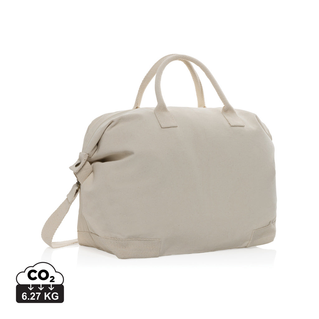 Kezar AWARE™ 500g/m² Wochenendtasche aus recyceltem Canvas – off white