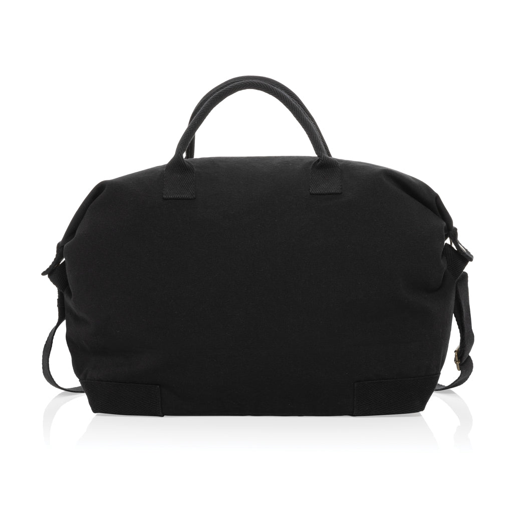 Kezar AWARE™ 500g/m² Wochenendtasche aus recyceltem Canvas – schwarz