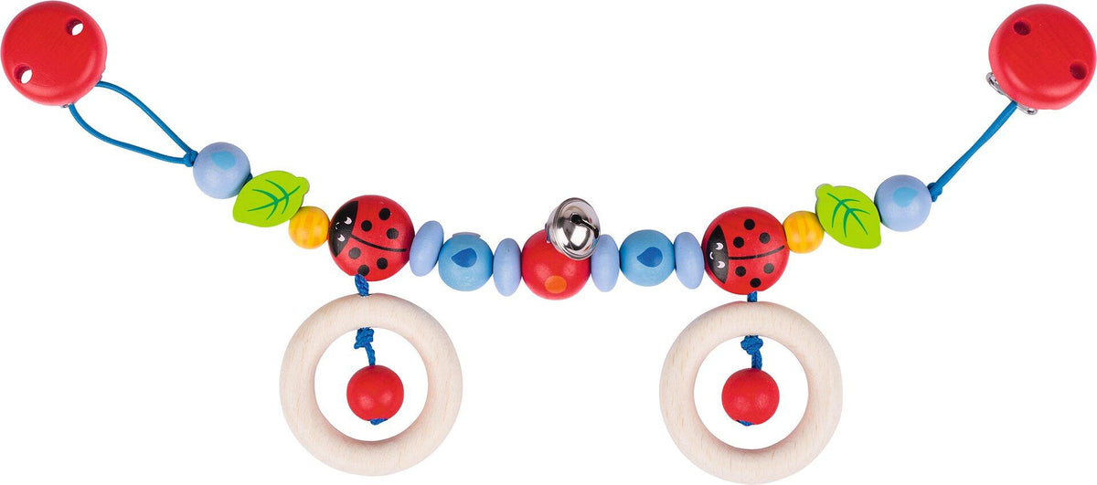 Kinderwagenkette Marienkäferpaar mit zwei Ringen – Gesamtansicht