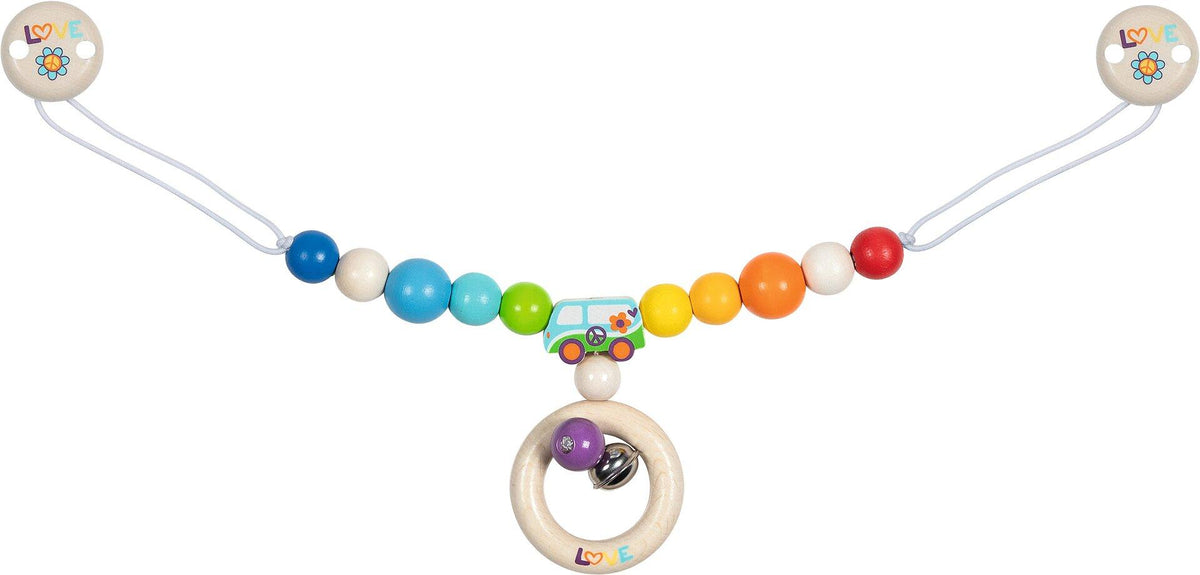 Kinderwagenkette Regenbogen Van mit Love Clips – Gesamtansicht
