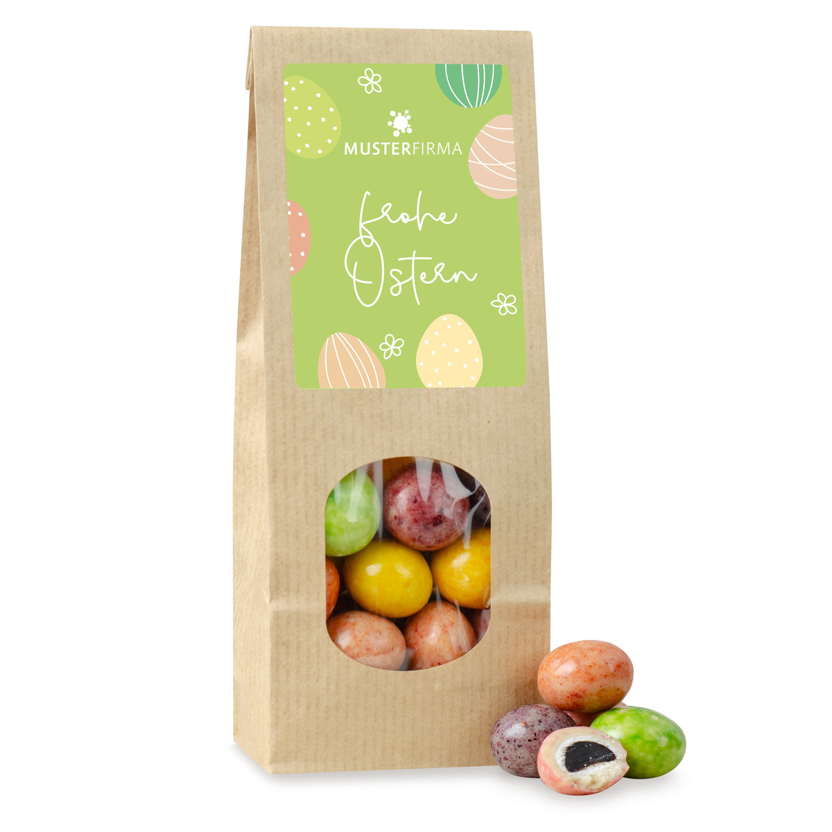 Lakritz Kugeln mit Joghurt Schokolade Papierbeutel 160 g – Beispielmotiv