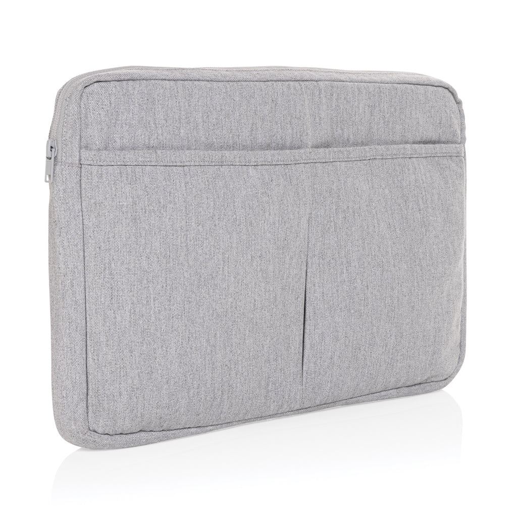 Laluka AWARE™ 15,6" Laptoptasche aus recycelter Baumwolle – grau