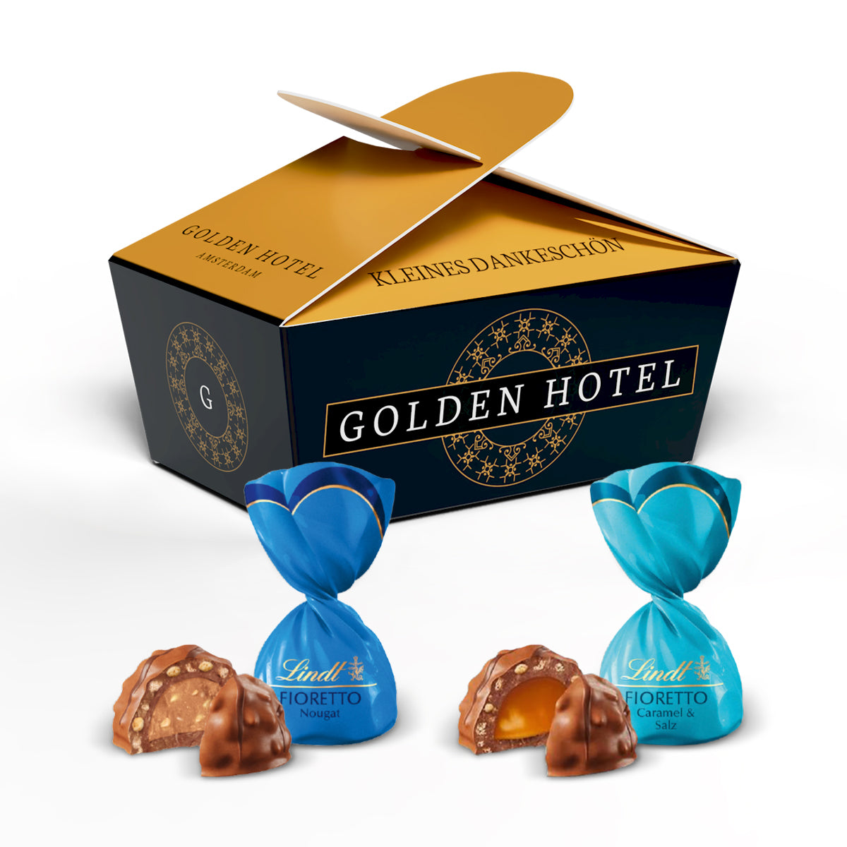 Werbeballotin mit Lindt Fioretto