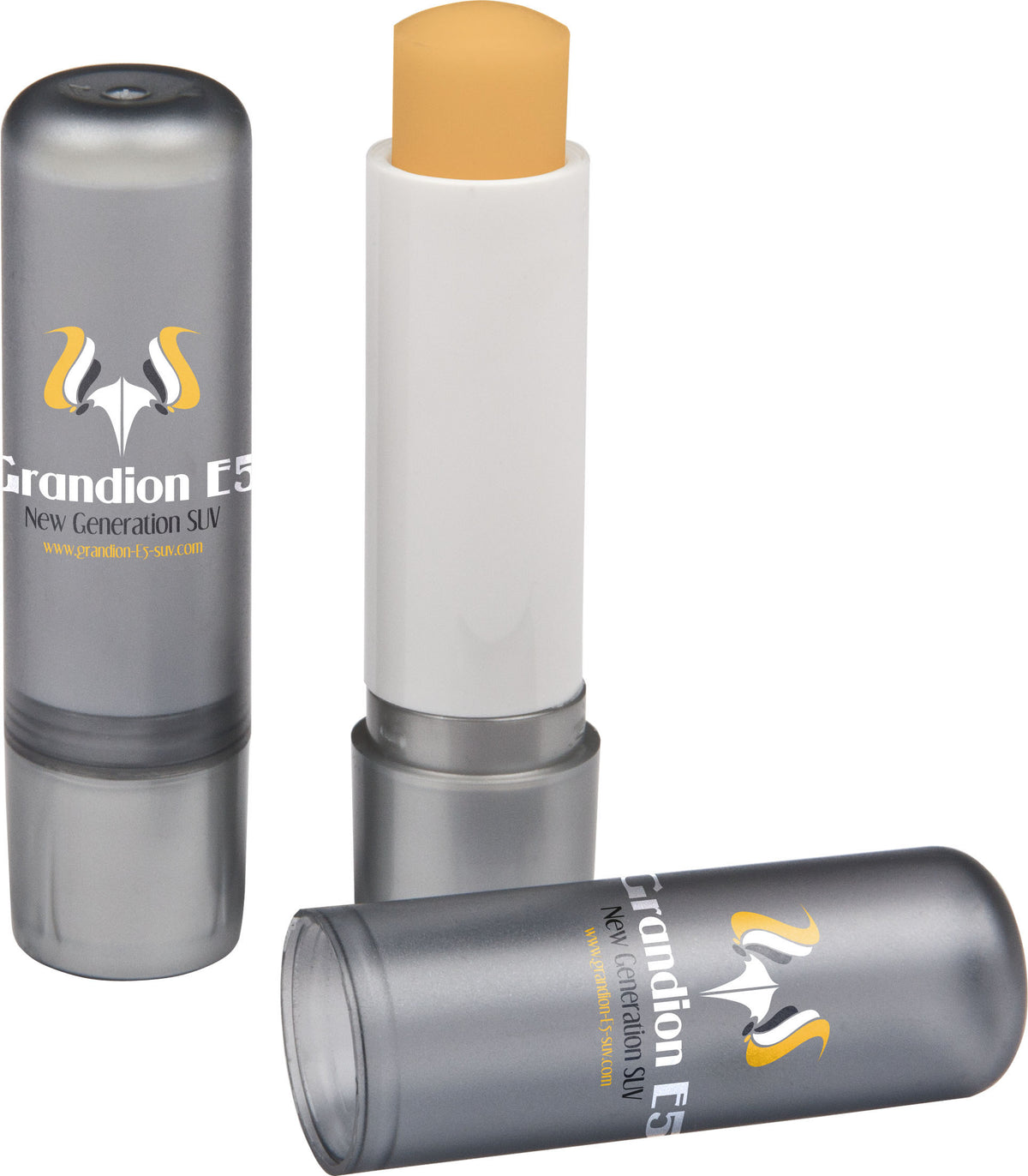 Lippenpflegestift mit Fairtrade Zutaten und Logo – Grau