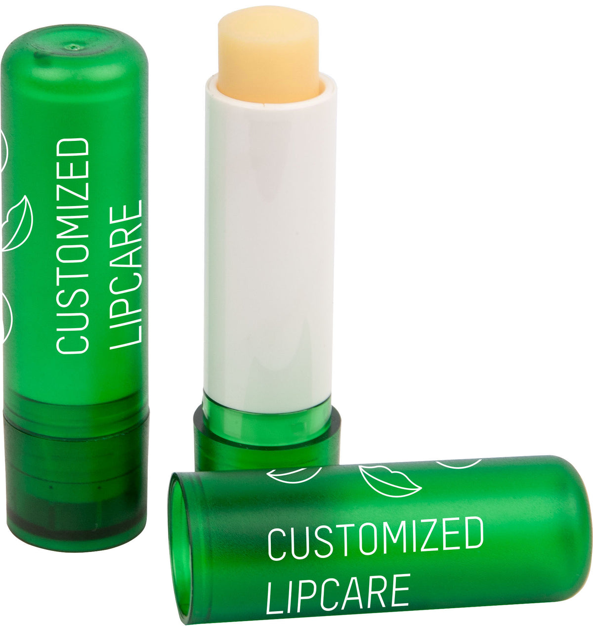 Lippenpflegestift mit Fairtrade Zutaten und Logo – Grün