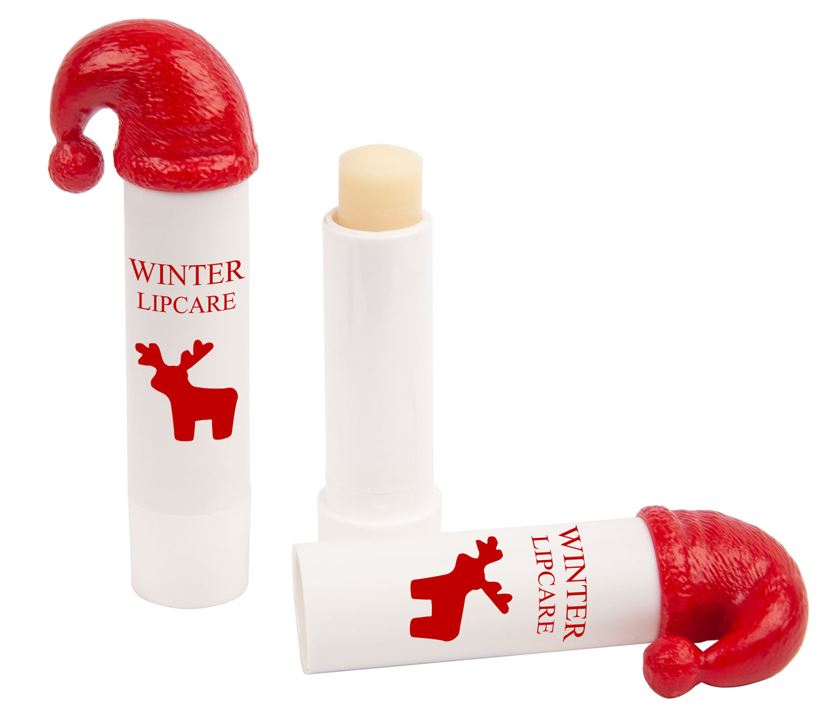 Lippenpflegestift mit Nikolaus Haube und Logo – Weiß