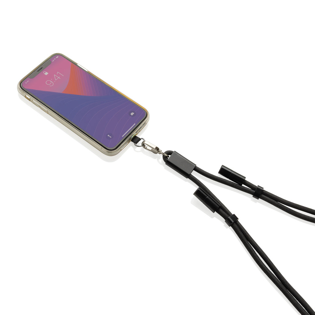 LoopAmp verstellbares 160cm 60W Telefonkabel aus RCS rPET