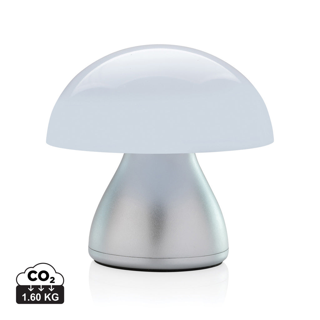 Luming wiederaufladbare USB-Tischlampe aus RCS Kunststoff – grau