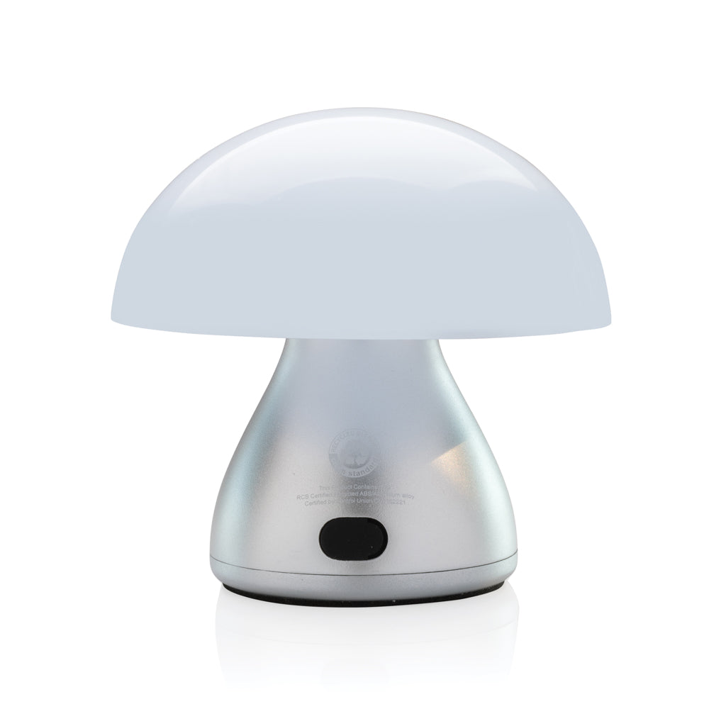 Luming wiederaufladbare USB-Tischlampe aus RCS Kunststoff – grau