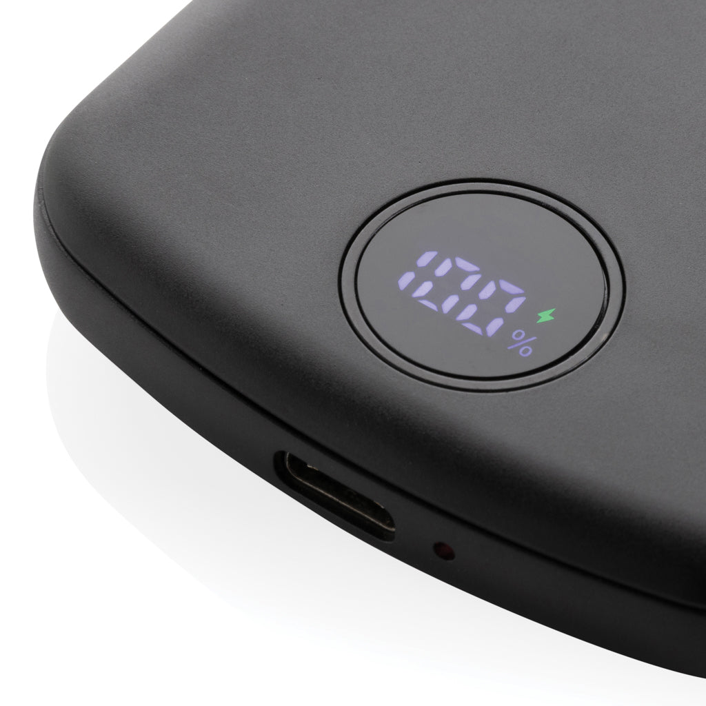 MagBoost 5.000mAh magnetische Powerbank aus RCS rec. Plastik – schwarz