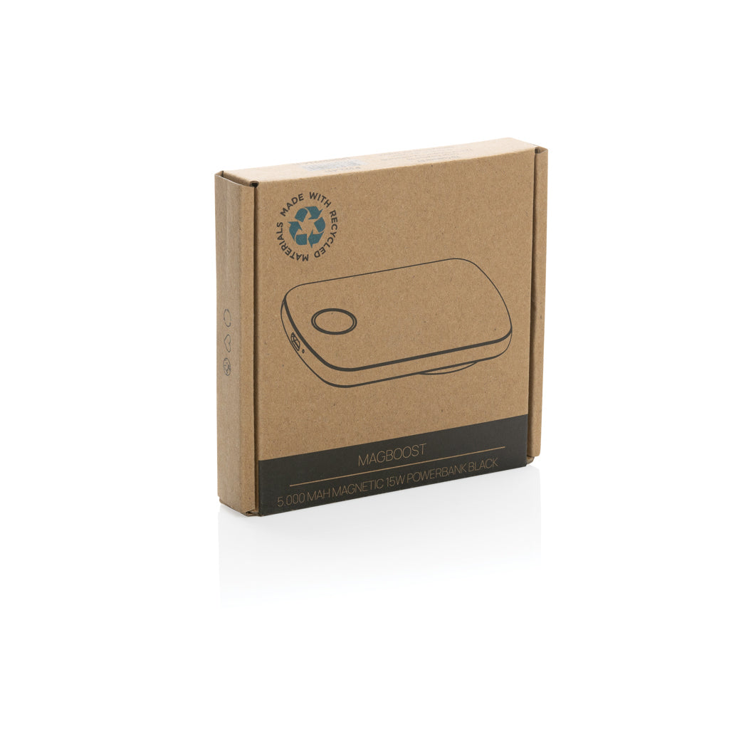 MagBoost 5.000mAh magnetische Powerbank aus RCS rec. Plastik