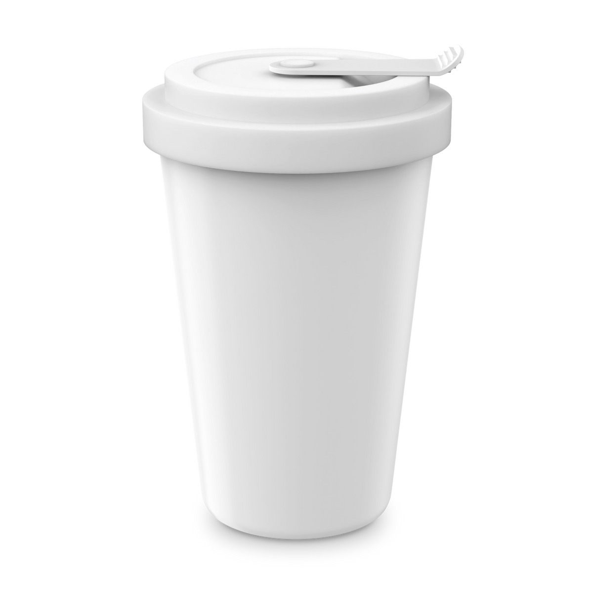 Mahlwerck Coffee2Go Thermobecher mit Deckel 320 ml – Weiß