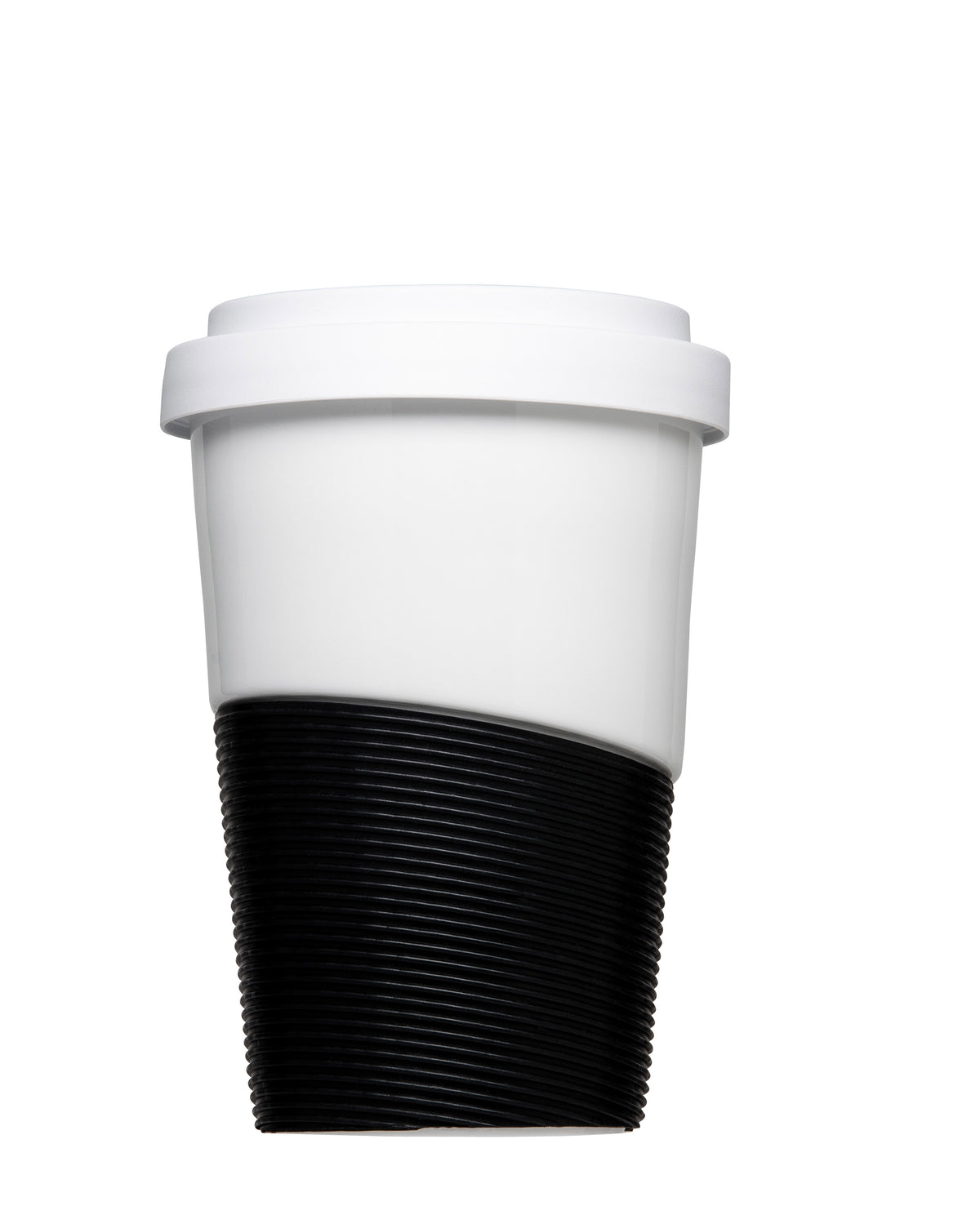 Mahlwerck Coffee2Go Wave Becher mit Deckel 350 ml – Weiß