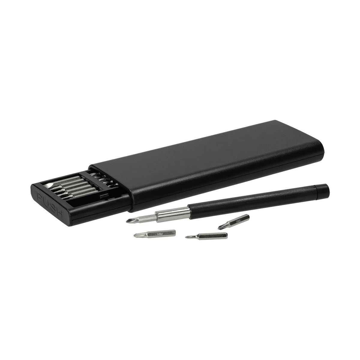 Mini-Schraubendreherset „BitKit“ – Schwarz