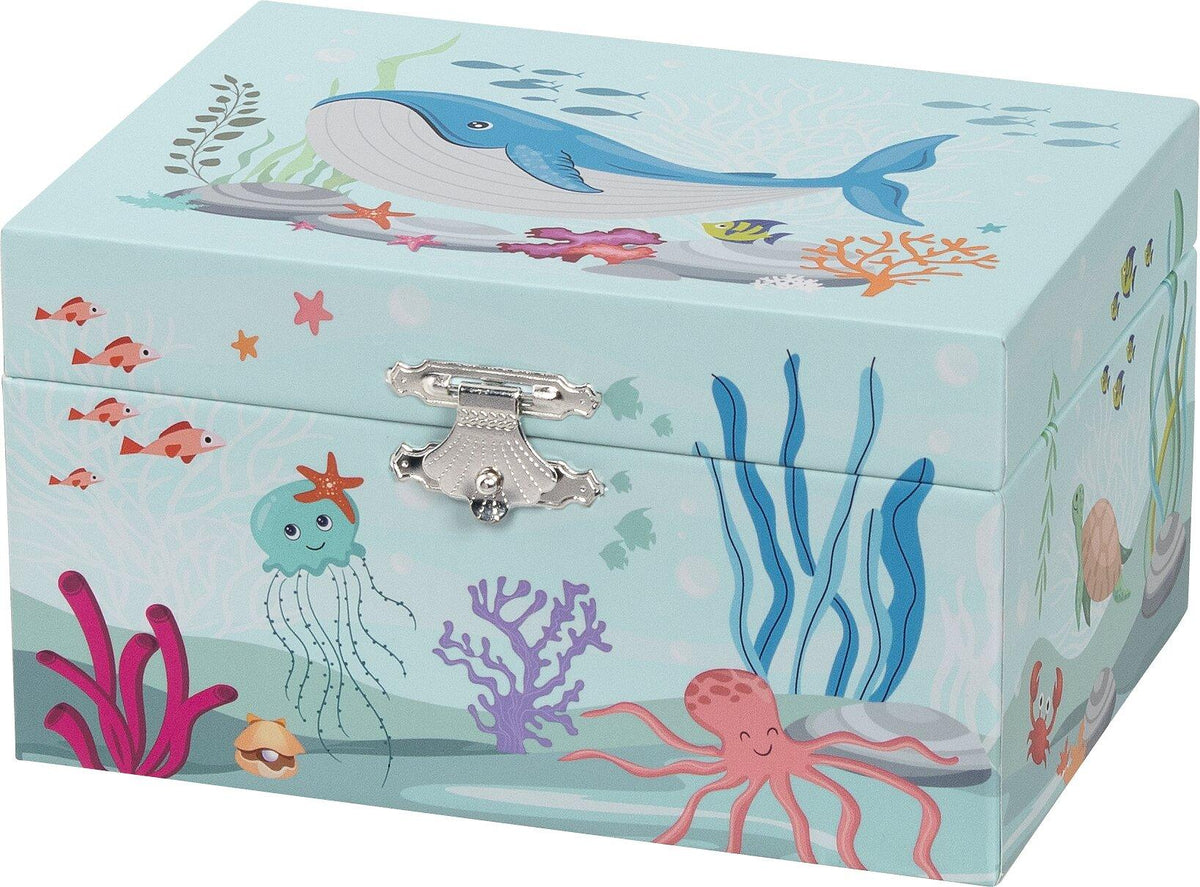 Musikspieldose Meerjungfrau Marinabella mit Muschelspiegel – Detail