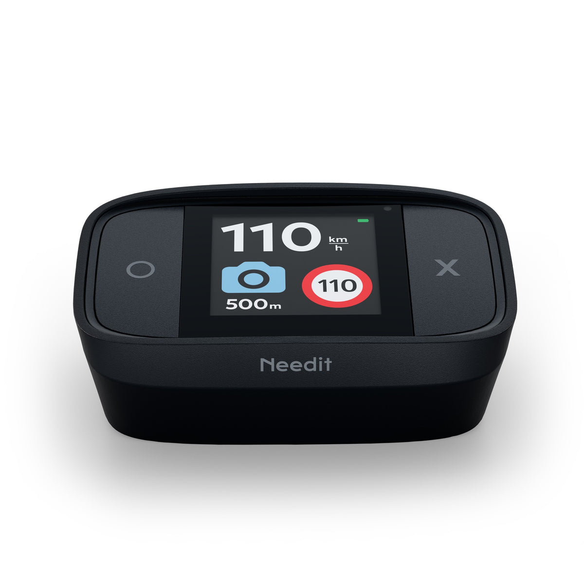 Needit Drive One Pro Verkehrswarner mit Logo – Schwarz