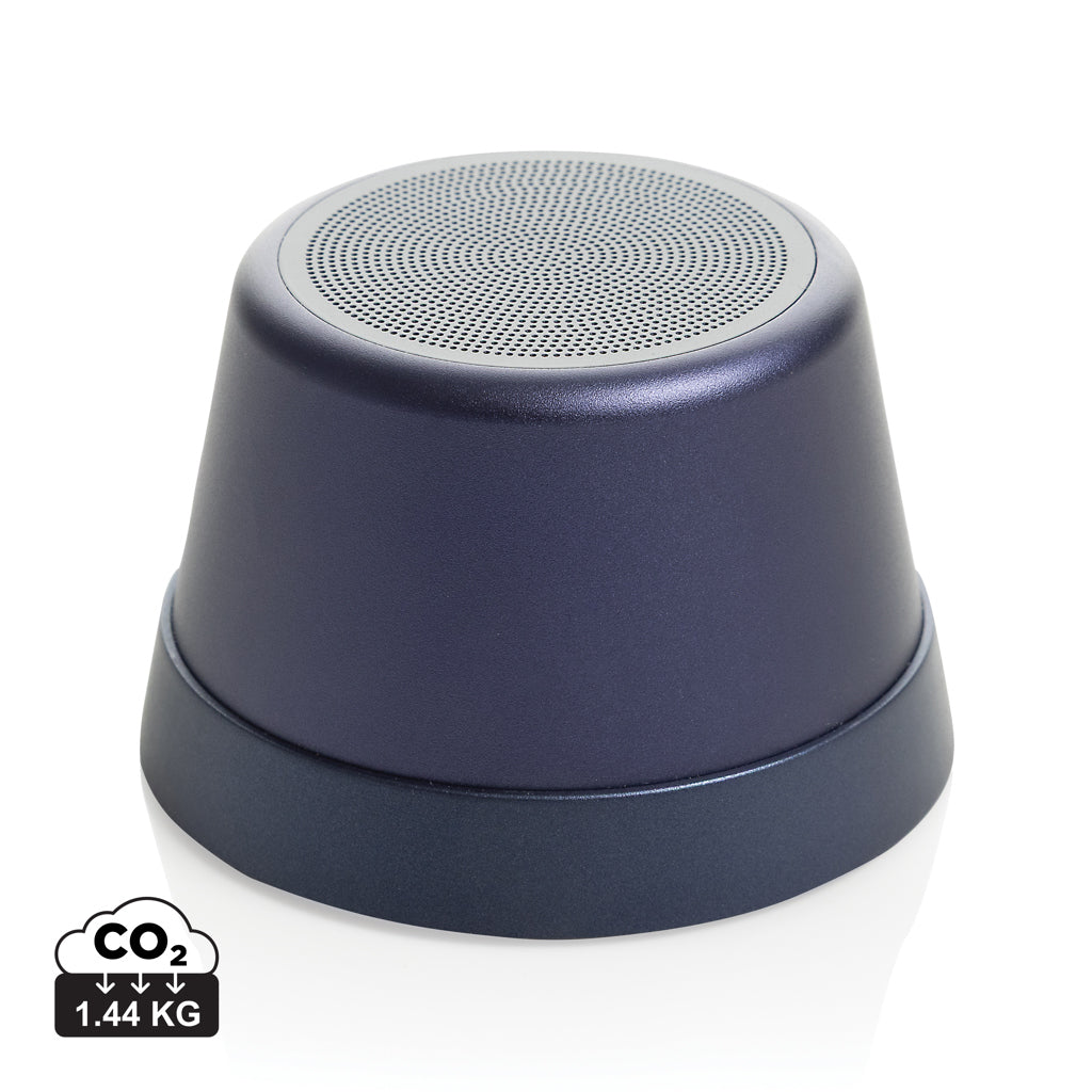 Nivio magnetischer 5W-Speaker aus RCS recyceltem Aluminium – blau