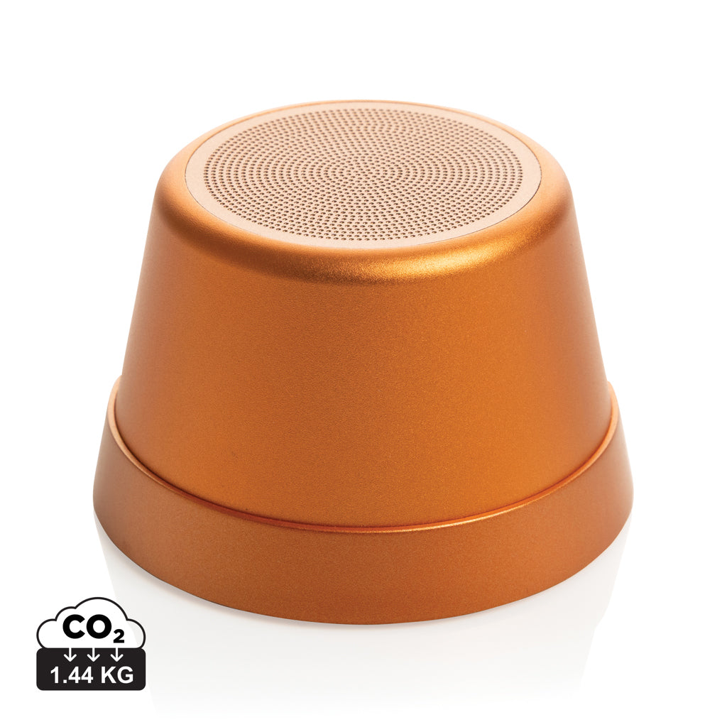 Nivio magnetischer 5W-Speaker aus RCS recyceltem Aluminium – orange