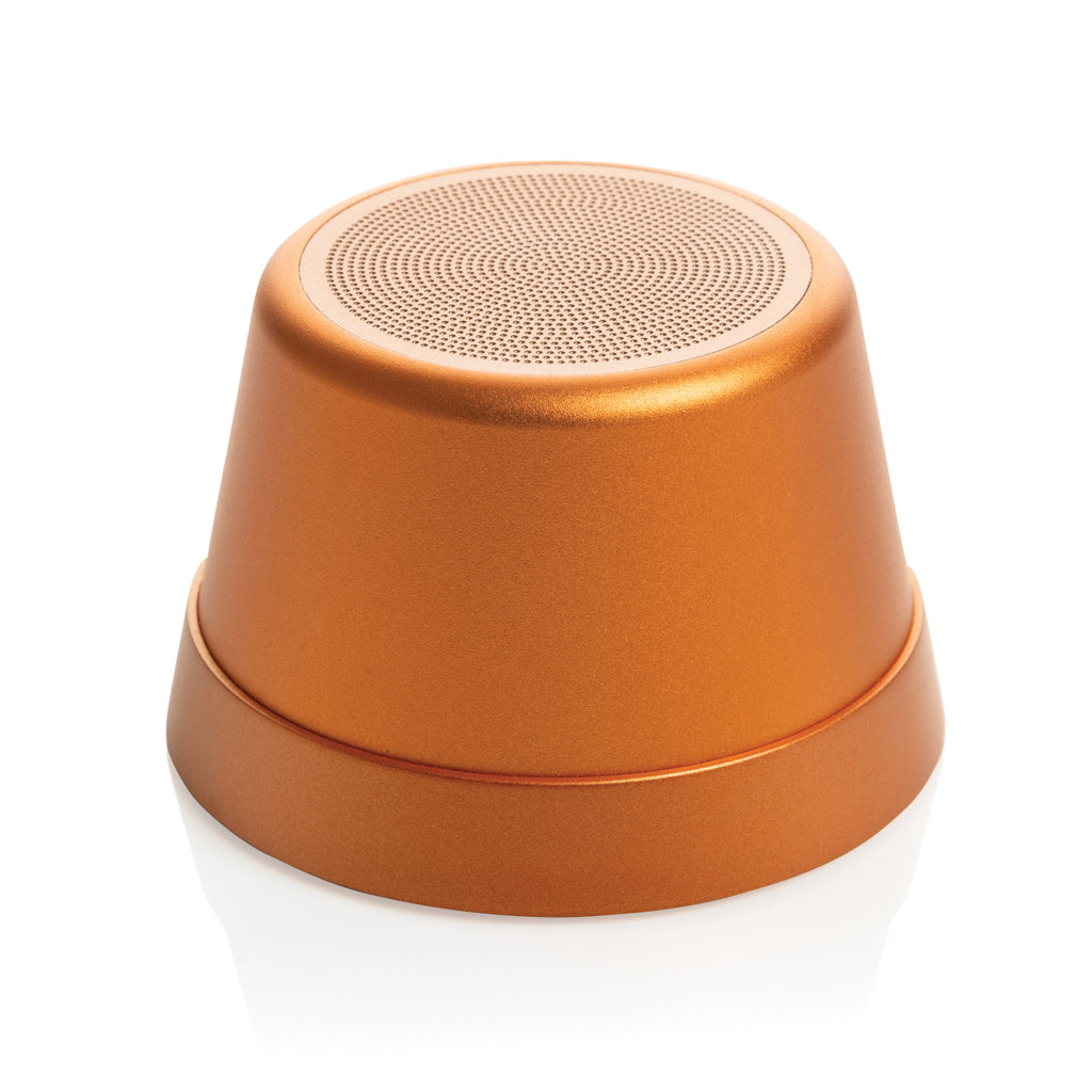 Nivio magnetischer 5W-Speaker aus RCS recyceltem Aluminium – orange