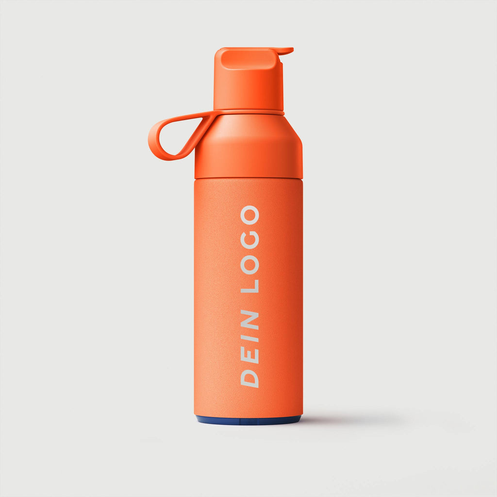 Nachhaltige Thermosflasche für Werbezwecke im B2B - Ocean Bottle GO in orange