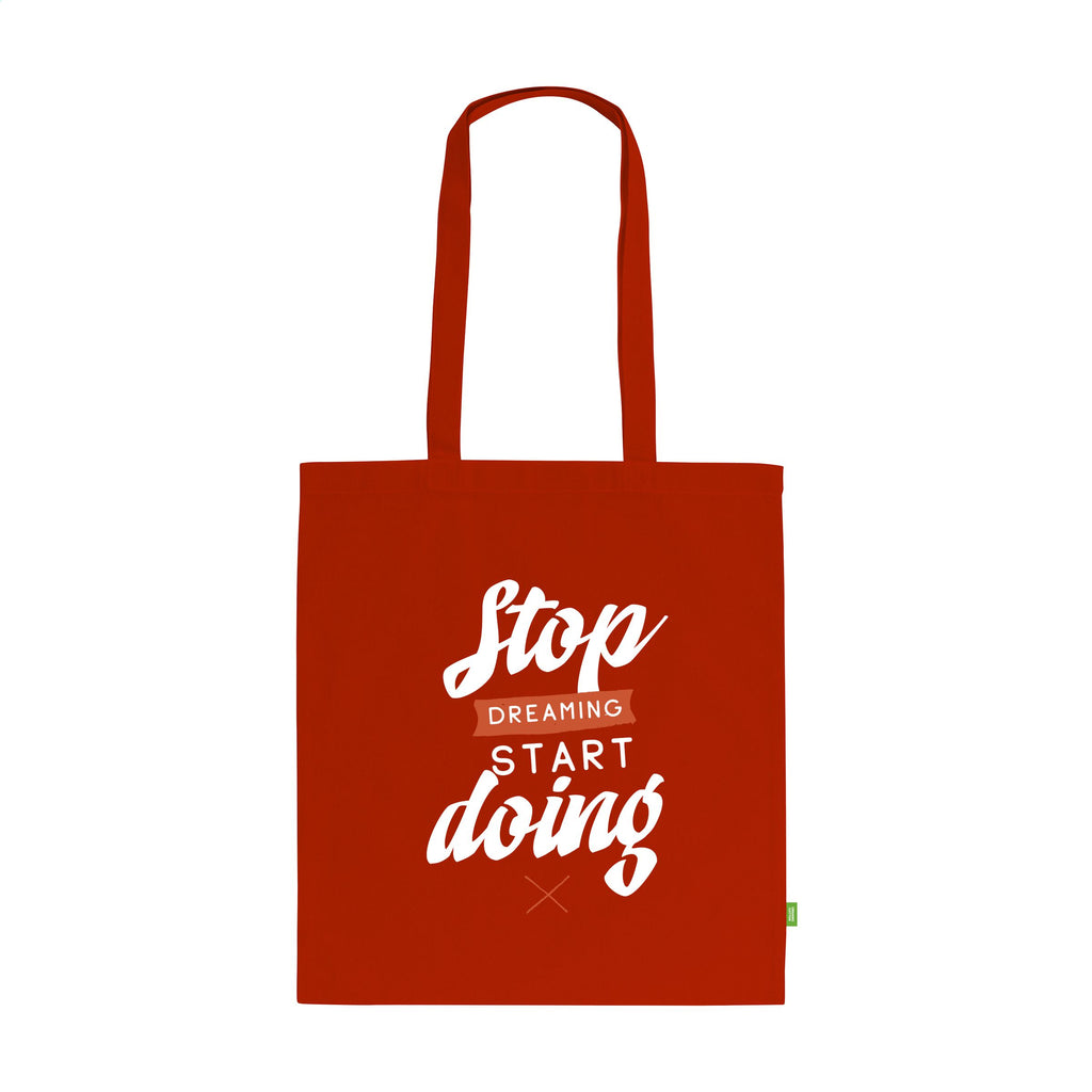 Nachhaltigkeit und Design - Organic Shopper als B2B Werbemittel in rot