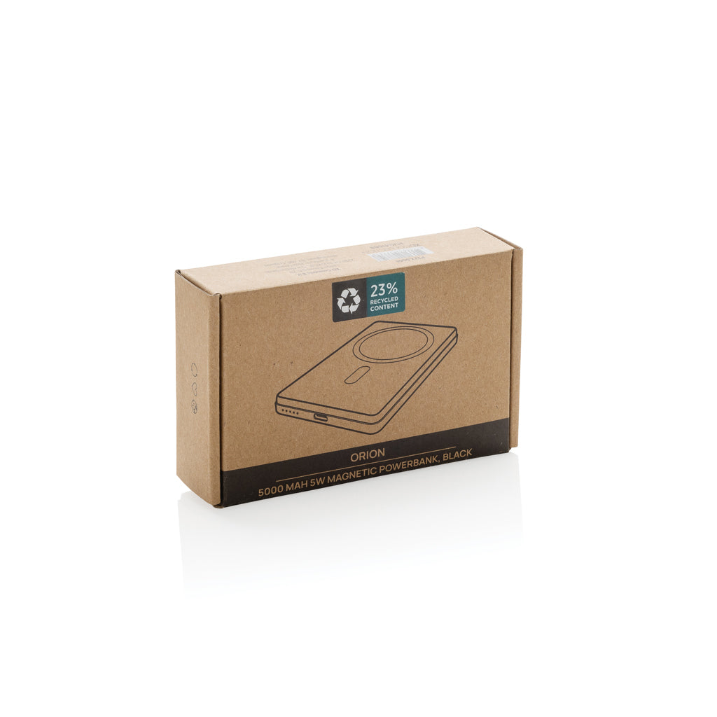 Orion 5.000mAh 5W magnetische Powerbank aus RCS rec. Alu