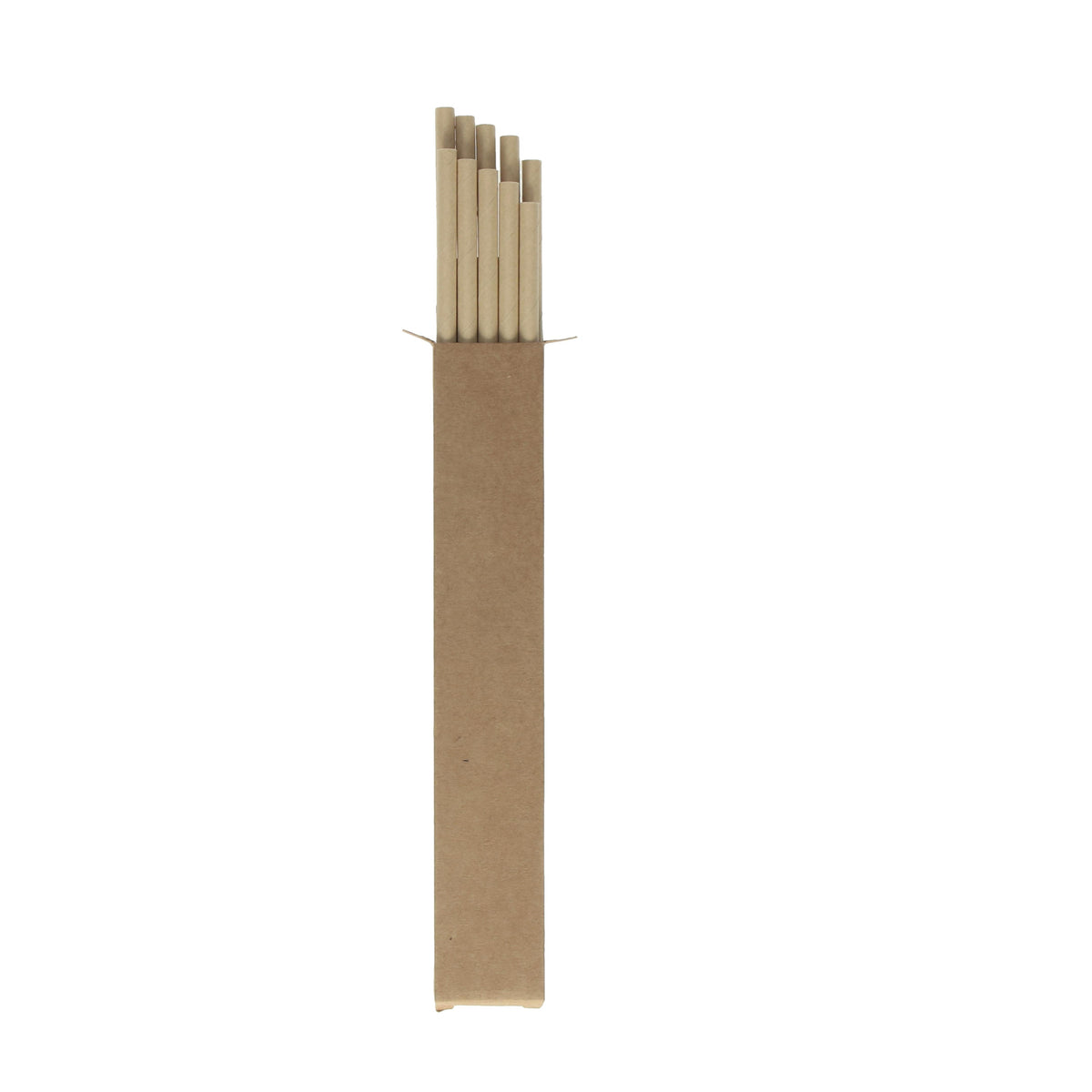 Papierstrohhalm 10er Set – Braun