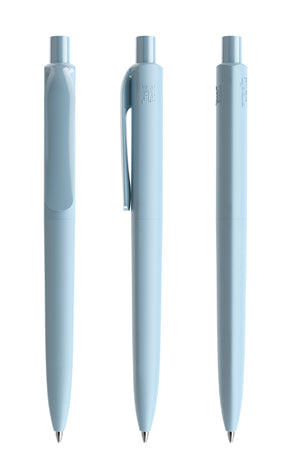 prodir DS8 True Biotic Kugelschreiber in hellblau mit hellblauem Druckknopf