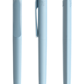 prodir DS8 True Biotic Kugelschreiber in hellblau mit silber satiniertem Druckknopf