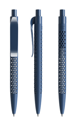 prodir QS40 True Biotic Kugelschreiber in blau mit blauem Druckknopf