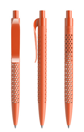 prodir QS40 True Biotic Kugelschreiber in orange mit orangem Druckknopf