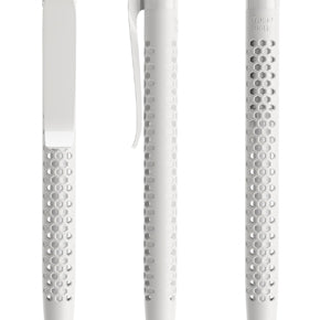 prodir QS40 True Biotic Kugelschreiber in weiß mit weißem Druckknopf