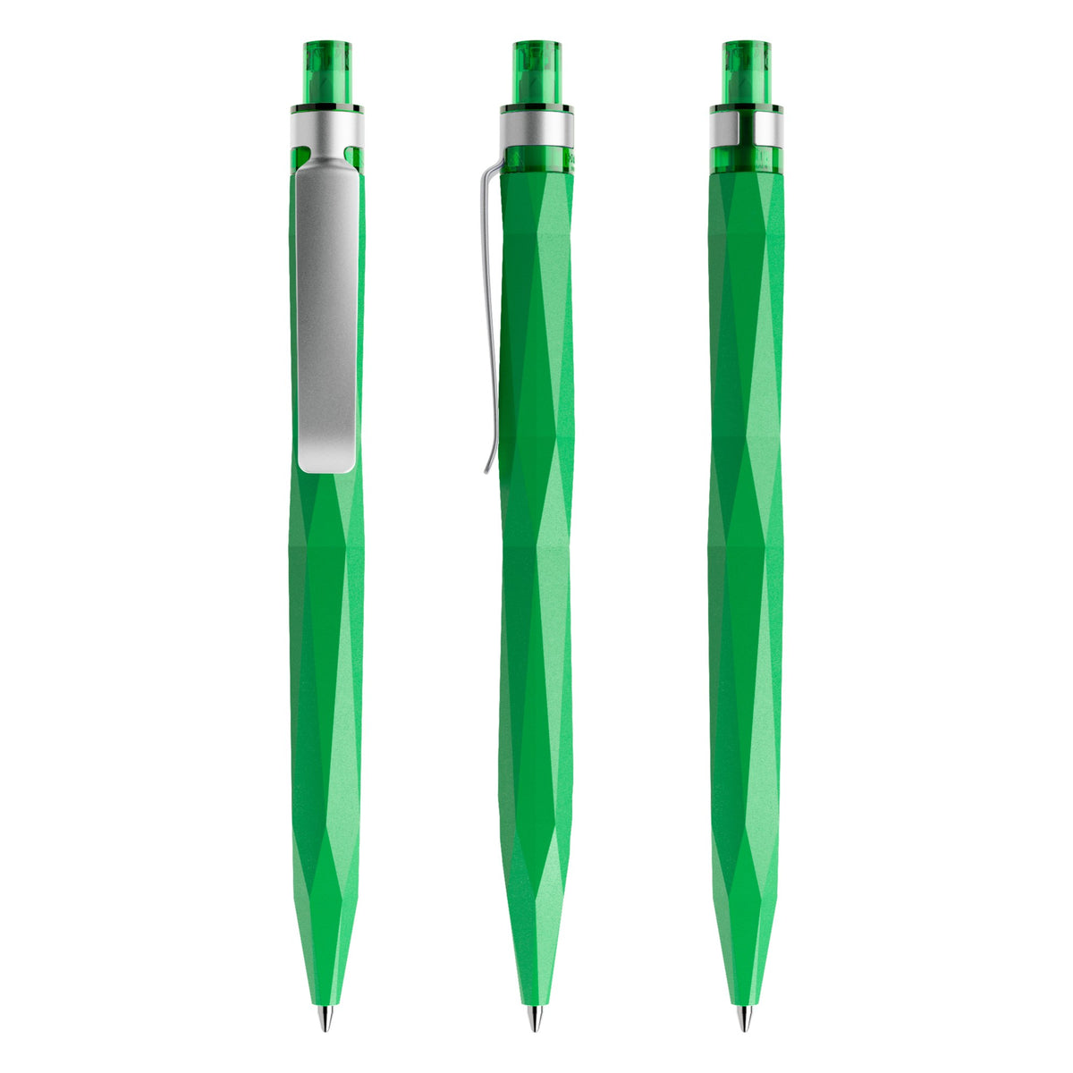 prodir QS20 Druckkugelschreiber matt mit Metallclip – Leuchtgrün M67-S70